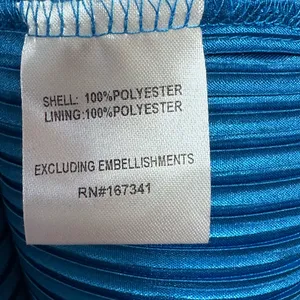 Hello‎ Molly Plisse Lovers Blue Mini Dress Pleats Strapless Homecoming Size 8 thumbnail 4