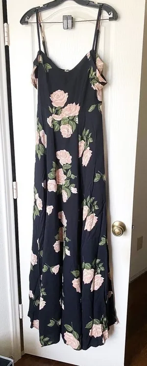 Reformation Dress‎ Poppy Floral Off-The-Shoulder Maxi Wedding Venus 4 GUC thumbnail 1