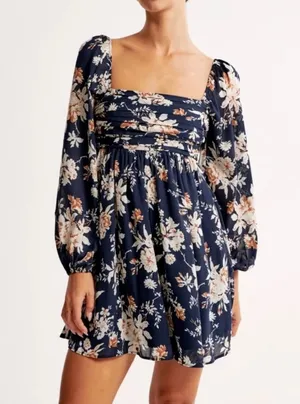Abercrombie Emerson Floral Mini Dress NWOT thumbnail 1
