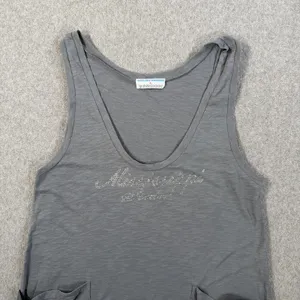 College Couture Mississippi State Tank Top Women's LG Gray Rhinestone Pockets thumbnail 2