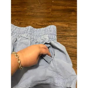 NEW Aerie Shorts Size XS Blue Chambray Elastic Waist Comfort Casual With Pockets thumbnail 6