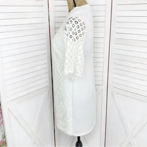 Alexia Admor Lace‎ Front Bell Sleeve Sheath Dress Small Ivory White Half Sleeve thumbnail 2