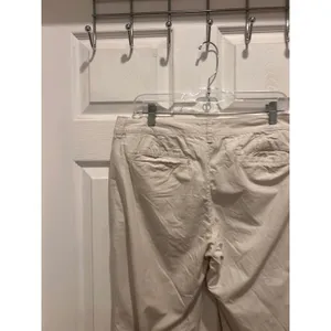 Old‎ Navy Womens Khaki Wide Leg Chino Pants Size 12 Beige Cotton Ripstop Casual thumbnail 5