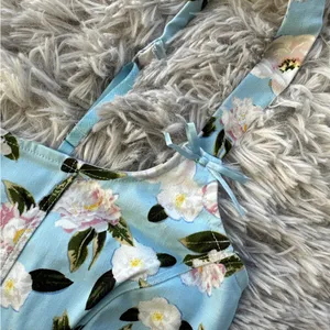 VS PINK Floral Corset Top thumbnail 3