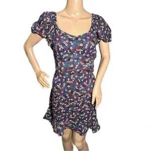 NWT Women’s BAND OF THE FREE Floral Short Sleeve Mini Dress Sz Medium Boho Chic thumbnail 7