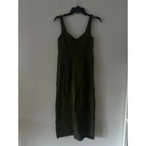 Maeve Anthropologie Olive Green Button-Front Midi Dress Size 2 thumbnail 5