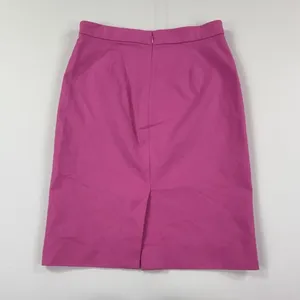 J.Crew No. 2 Skirt Womens 6 Pink Twill Pencil Knee Length Lined Stretch Office thumbnail 3