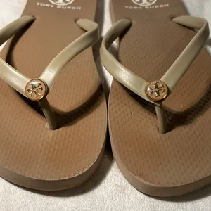 Tory Burch Thong Wedge Sandals for Women size 8/8.5. Tan color thumbnail 6