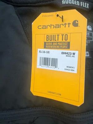 Carhartt Womens Rugged Flex Relaxed Fit Quilted Canvas Insulated Vest Black XL thumbnail 10