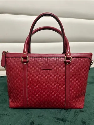 Gucci Micro Guccissima 2-Way Bag in Dark Red thumbnail 2