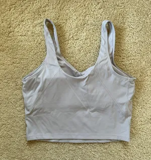 Amazon Lavento Women's Longline Sports Bra - Crop Tank Top with Built in Bra thumbnail 8