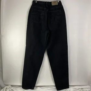 Route 66 Jeans Womens Black Relaxed Fit High Waist Denim Pants Casual *FLAW* GUC thumbnail 3