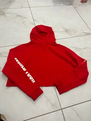 Justin Bieber Red Purpose World Tour Cropped Hoodie Size Small thumbnail 5