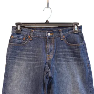 Lucky Brand Classic Fit Crop Jeans Womens 28 Medium Wash Blue Stretch Denim Y2K‎ thumbnail 2