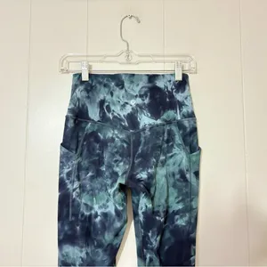 Lululemon Align HR Pant 25” Diamond Dye Silver Blue Tie Water Size 6 thumbnail 6