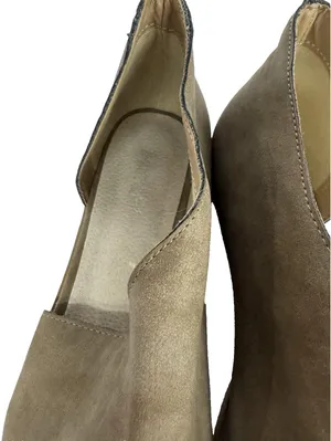 (RC) Women’s Taupe Suede Slip On Flats Low Heel Almond Toe Casual Comfort 10 thumbnail 6
