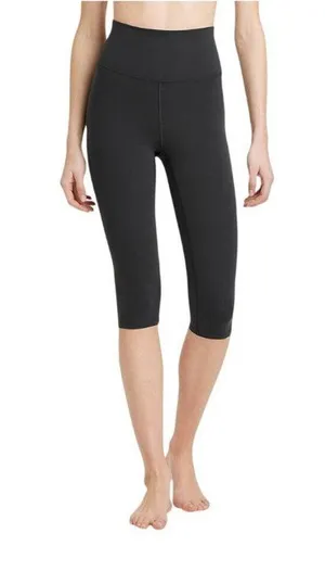 NWT All In Motion Everyday Soft Ultra High-Rise Capri Leggings 92937568 Black XL thumbnail 1
