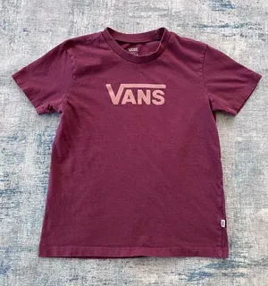Vans Maroon Short Sleeve Crewneck Tee Women's XS thumbnail 1