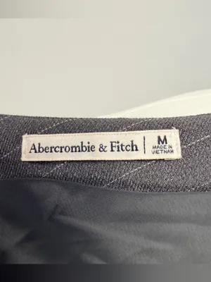 Abercrombie & fitch Mara Tailored Halter Vest pinstripe size medium backless thumbnail 5