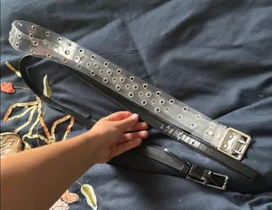 2 belts! White thumbnail 1
