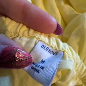 Old Navy Tiered Floral Embroidered Maxi‎ Tank Dress Medium Butter Yellow Granola Fairy thumbnail 10
