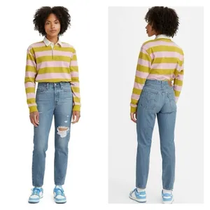 NWT Levi's Wedgie Icon Straight Leg Jeans 29 Athens Asleep Model‎ Off Duty thumbnail 2