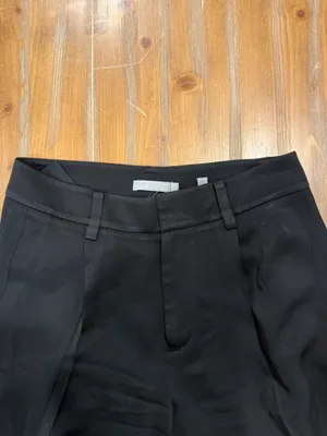 Vince Black Tailored Straight Leg Pants Women's Size 6 Dress Trousers Relaxed thumbnail 2
