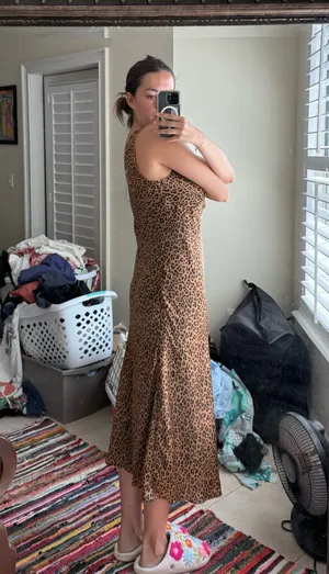 American Eagle Leopard Slip Print Dress thumbnail 3