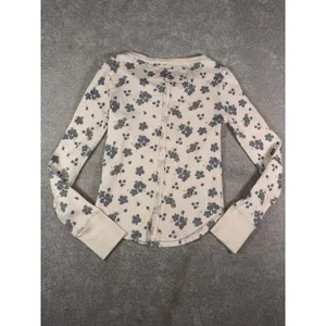 We The Free Free People Everest Floral Thermal Henley Long Sleeve Top thumbnail 10
