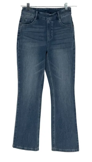 Halara Womens High Waisted Bootcut Jeans‎ Medium Wash Blue Size S Regular thumbnail 1