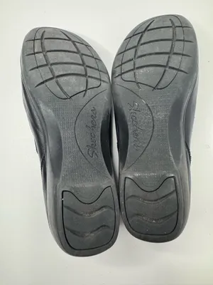 Skechers Black Leather Memory Foam Comfort Loafers Women's Size 8.5 thumbnail 7