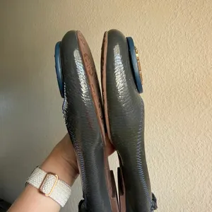 Tory Burch Reva Tumbled Patent Leather Flats thumbnail 6