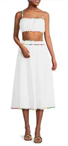 Antonio Melani Tia Coordinating Cotton Blouse and Skirt thumbnail 1