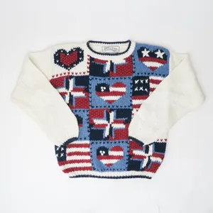 Vintage 90s Nuggets American Flag Patriotic Sweater thumbnail 2