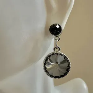 White House Black Market Crystal Drop Earrings thumbnail 2
