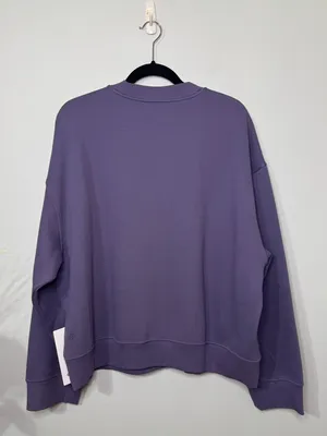 Lululemon Women’s Steady State Oversized Crew Sweatshirt Grape Mist XL NWT thumbnail 6