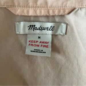 Madewell 100% Cotton Embroidered Oversized Pajama Shirt Dress Medium thumbnail 3