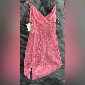 Hello Molly Twilight Dancer Sequin Dress in Lipstick Pink Size 6 (Medium) NWT thumbnail 15