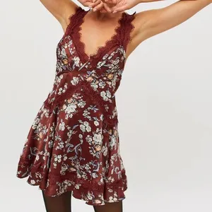 Urban Outfitters Tiffany Satin & Lace Mini Dress thumbnail 1