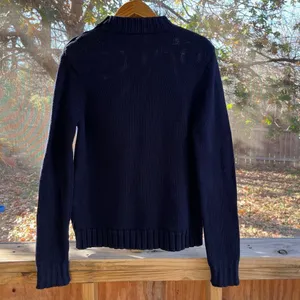 Lauren Ralph Lauren Women's Vintage Navy Pullover Sweater Size M thumbnail 2