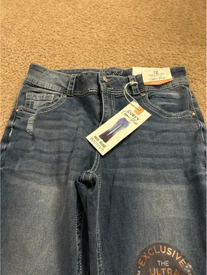 E294 Jeans copper flash curvy mid rise bootcut size 12 back pocket studs amazing thumbnail 3