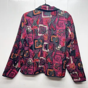 Women's Vintage Tapestry Button Front Long Sleeve Blazer Size Large thumbnail 5