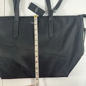 Botkier New York Black Nylon Tote Vegan Leather Trim‎ Zipper Shoulder Bag NEW thumbnail 13