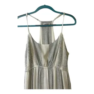 Liverpool Los Angeles tiered maxi dress vintage white & black boho sz Large thumbnail 3