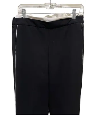 Maeve by Anthropologie Pull On Track Pants Black and White Size Medium NWT thumbnail 5