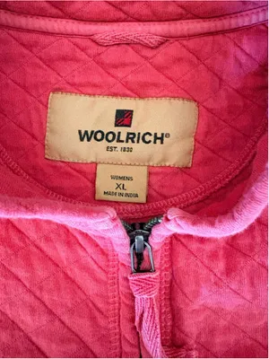Woolrich "Ruby Heather" Quilted Mock Neck Jacket Size XL Vintage thumbnail 6