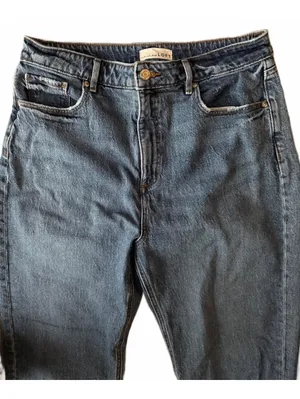 LOFT Women's The Curvy 90's Straight Denim Jeans Size 10 Distressed Grunge Urban thumbnail 4