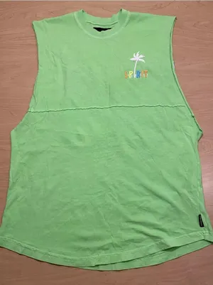 Spirit Jersey Tank Top Sleeveless Women's Size XSmall Neon Green Summer 83‎ NEW thumbnail 1