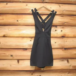 NBD X Revolve Late Night Black Mini Dress thumbnail 3