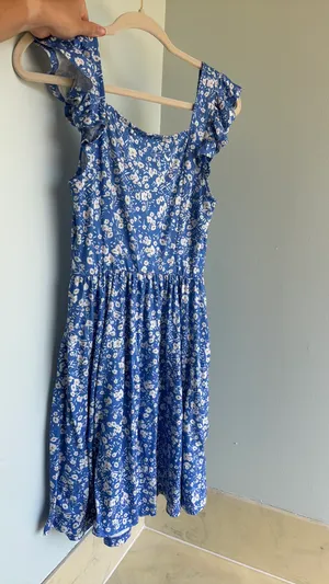 Amazon Blue floral sundress thumbnail 2